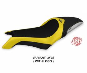 Seat saddle cover Lapovo Special Color Yellow - Silver (YLS) T.I. for MV AGUSTA DRAGSTER 800 2019 > 2022