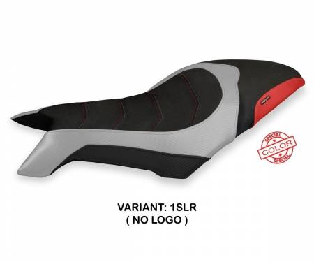 MVD8SS-1SLR-2 Seat saddle cover Svaliava Special Color Ultragrip Silver - Red (SLR) T.I. for MV AGUSTA DRAGSTER 800 2019 > 2022