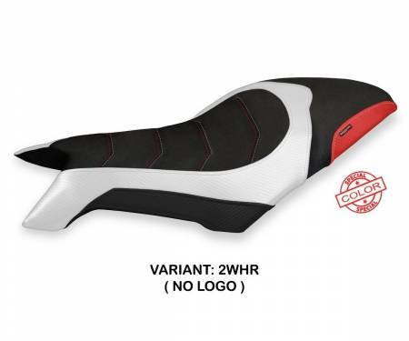 MVD8SS-2WHR-2 Seat saddle cover Svaliava Special Color Ultragrip White - Red (WHR) T.I. for MV AGUSTA DRAGSTER 800 2019 > 2022