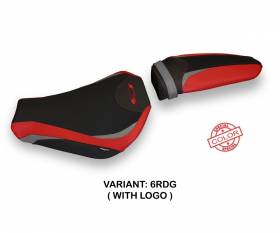 Seat saddle cover Tirana Special Color Red - Gray (RDG) T.I. for MV AGUSTA F3 2012 > 2022