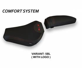 Seat saddle cover Zara 1 Comfort System Black (BL) T.I. for MV AGUSTA F3 2012 > 2022