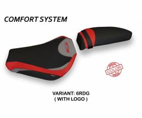 Housse de selle Zara Special Color Comfort System Rouge - Gris (RDG) T.I. pour MV AGUSTA F3 2012 > 2022