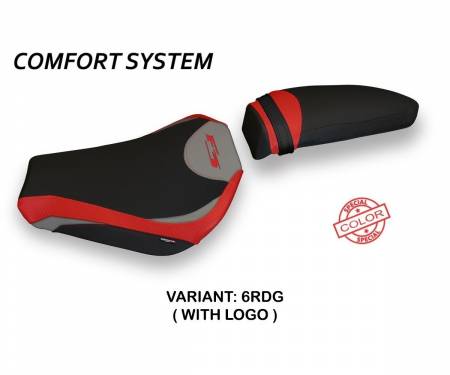 MVF3ZS-6RDG-1 Seat saddle cover Zara Special Color Comfort System Red - Gray (RDG) T.I. for MV AGUSTA F3 2012 > 2022