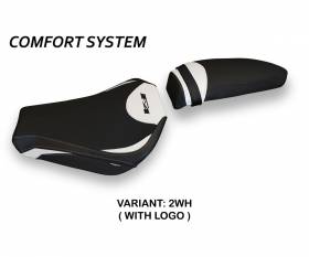 Seat saddle cover Avezzano 1 Comfort System White (WH) T.I. for MV AGUSTA F4 2010 > 2020
