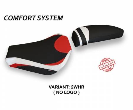 MVF4AS-2WHR-3 Rivestimento sella Avezzano Special Color Comfort System Bianco - Rosso (WHR) T.I. per MV AGUSTA F4 2010 > 2020