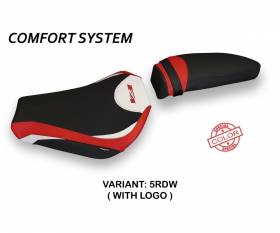 Seat saddle cover Avezzano Special Color Comfort System Red - White (RDW) T.I. for MV AGUSTA F4 2010 > 2020