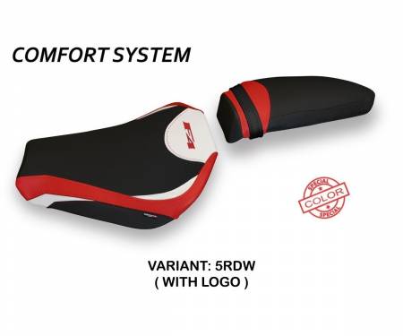 MVF4AS-5RDW-1 Seat saddle cover Avezzano Special Color Comfort System Red - White (RDW) T.I. for MV AGUSTA F4 2010 > 2020