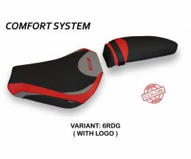 Seat saddle cover Avezzano Special Color Comfort System Red - Gray (RDG) T.I. for MV AGUSTA F4 2010 > 2020