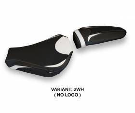 Seat saddle cover Gray 1 White (WH) T.I. for MV AGUSTA F4 2010 > 2020