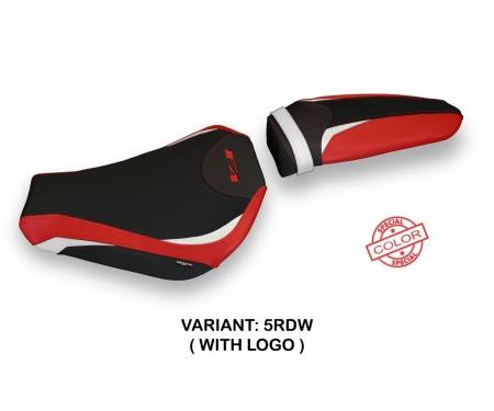 MVF4GS-5RDW-1 Seat saddle cover Gray Special Color Red - White (RDW) T.I. for MV AGUSTA F4 2010 > 2020