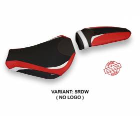 Seat saddle cover Gray Special Color Red - White (RDW) T.I. for MV AGUSTA F4 2010 > 2020