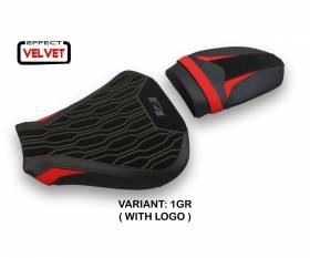 Rivestimento sella Lendorf Velvet Grigio (GR) T.I. per MV AGUSTA F4 2010 > 2020