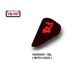 Seat saddle cover Ettore Velvet Black (BL) T.I. for MV AGUSTA F4 1999 > 2009