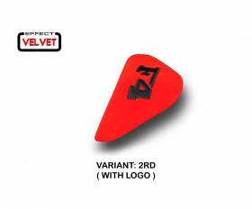 Seat saddle cover Ettore Velvet Red (RD) T.I. for MV AGUSTA F4 1999 > 2009