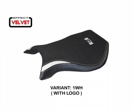 MVF99L-1WH-3 Seat saddle cover Laila Velvet White (WH) T.I. for MV AGUSTA F4 1999 > 2009