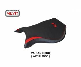 Seat saddle cover Laila Velvet Red (RD) T.I. for MV AGUSTA F4 1999 > 2009