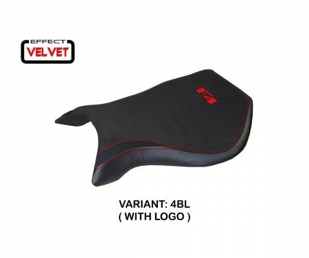 MVF99L-4BL-3 Seat saddle cover Laila Velvet Black (BL) T.I. for MV AGUSTA F4 1999 > 2009