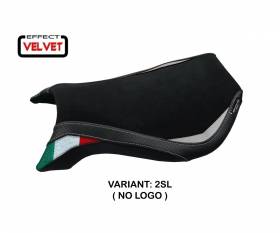 Seat saddle cover Natori Trico Velvet Silver (SL) T.I. for MV AGUSTA F4 1999 > 2009