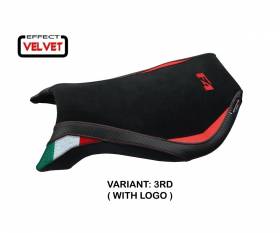 Seat saddle cover Natori Trico Velvet Red (RD) T.I. for MV AGUSTA F4 1999 > 2009