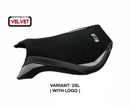 MVF99NV-2SL-1 Rivestimento sella Natori Velvet Argento (SL) T.I. per MV AGUSTA F4 1999 > 2009
