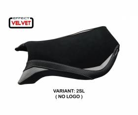Seat saddle cover Natori Velvet Silver (SL) T.I. for MV AGUSTA F4 1999 > 2009