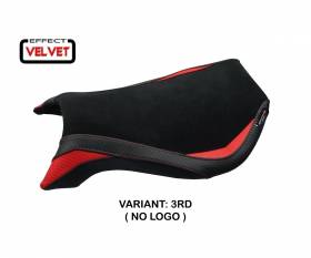 Seat saddle cover Natori Velvet Red (RD) T.I. for MV AGUSTA F4 1999 > 2009
