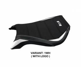 Seat saddle cover Yuza Ultragrip White (WH) T.I. for MV AGUSTA F4 1999 > 2009