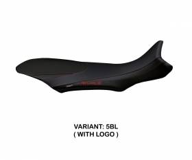Seat saddle cover Sorrento 2 Black (BL) T.I. for MV AGUSTA RIVALE 800 2013 > 2018
