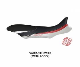 Seat saddle cover Sorrento Special Color White - Red (WHR) T.I. for MV AGUSTA RIVALE 800 2013 > 2018