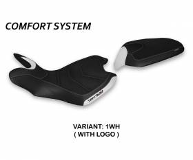 Seat saddle cover Lindt Comfort System White (WH) T.I. for MV AGUSTA TURISMO VELOCE 2014 > 2022