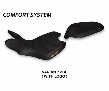 MVTVL-3BL-1 Seat saddle cover Lindt Comfort System Black (BL) T.I. for MV AGUSTA TURISMO VELOCE 2014 > 2022