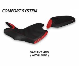 Seat saddle cover Lindt Comfort System Red (RD) T.I. for MV AGUSTA TURISMO VELOCE 2014 > 2022