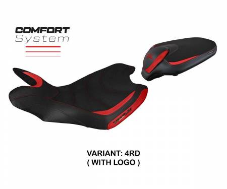 MVTVSC-4RD-1 Rivestimento sella Sahara comfort system Rosso RD + logo T.I. per MV Agusta Turismo Veloce 2014 > 2020