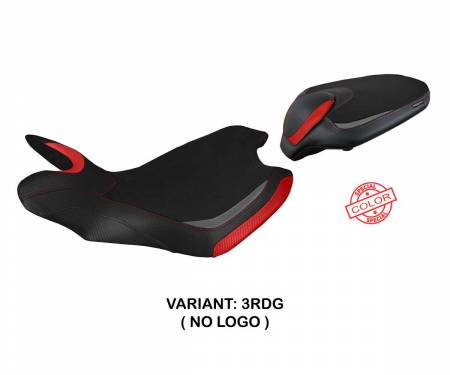 MVTVSS-3RDG-3 Seat saddle cover Sahara special color Red - Gray RDG T.I. for MV Agusta Turismo Veloce 2014 > 2020