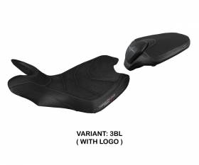 Seat saddle cover Sahara ultragrip Black BL + logo T.I. for MV Agusta Turismo Veloce 2014 > 2020