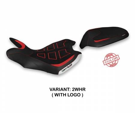 MVTVZS-2WHR-1 Seat saddle cover Zuata Special Color Ultragrip White - Red (WHR) T.I. for MV AGUSTA TURISMO VELOCE 2014 > 2022