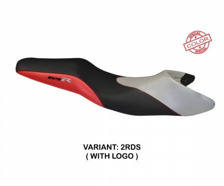 SG60MS-2RDS-1 Seat saddle cover Mauro Special Color Red - Silver (RDS) T.I. for SUZUKI GSR 600 2006 > 2011