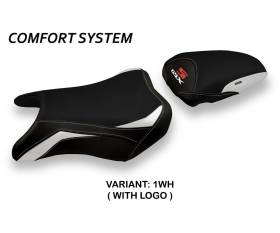 Sattelbezug Sitzbezug Hokota 1 Comfort System Weiss (WH) T.I. fur SUZUKI GSX S 750 2017 > 2021