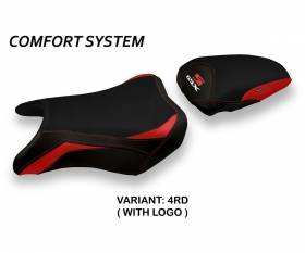 Seat saddle cover Hokota 1 Comfort System Red (RD) T.I. for SUZUKI GSX S 750 2017 > 2021