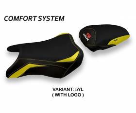 Housse de selle Hokota 1 Comfort System Jaune (YL) T.I. pour SUZUKI GSX S 750 2017 > 2021