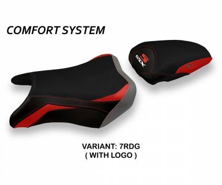 SG7SHS-7RDG-1 Seat saddle cover Hokota Special Color Comfort System Red - Gray (RDG) T.I. for SUZUKI GSX S 750 2017 > 2021