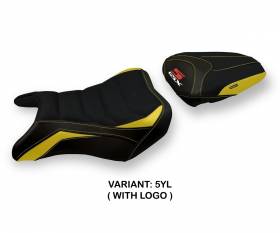 Seat saddle cover Kyoto 2 Ultragrip Yellow (YL) T.I. for SUZUKI GSX S 750 2017 > 2021