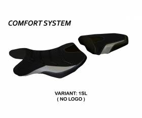 Housse de selle Siena 2 Comfort System Argent (SL) T.I. pour SUZUKI GSR 750 2010 > 2017