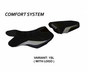 Housse de selle Siena 2 Comfort System Argent (SL) T.I. pour SUZUKI GSR 750 2010 > 2017