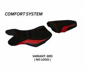 Seat saddle cover Siena 2 Comfort System Red (RD) T.I. for SUZUKI GSR 750 2010 > 2017