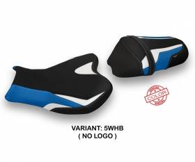 Seat saddle cover Cevio Special Color White - Blue (WHB) T.I. for SUZUKI GSX R 1000 2009 > 2016