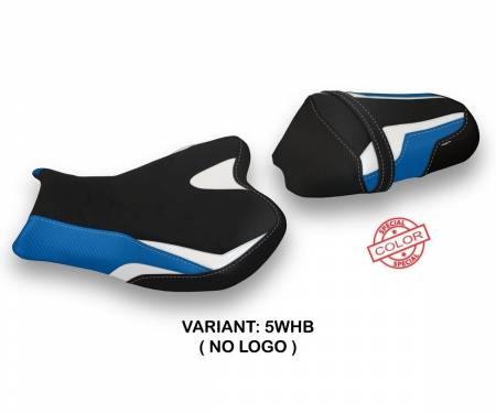 SGSX1RCS-5WHB-2 Seat saddle cover Cevio Special Color White - Blue (WHB) T.I. for SUZUKI GSX R 1000 2009 > 2016