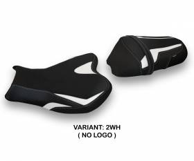 Seat saddle cover Cevio White (WH) T.I. for SUZUKI GSX R 1000 2009 > 2016