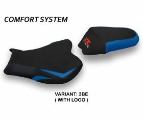 Seat saddle cover Itri 2 Comfort System Blue (BE) T.I. for SUZUKI GSX R 1000 2009 > 2016