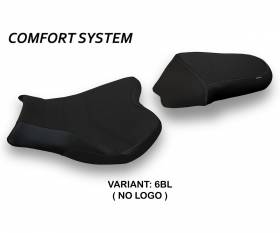 Housse de selle Itri 2 Comfort System Noir (BL) T.I. pour SUZUKI GSX R 1000 2009 > 2016